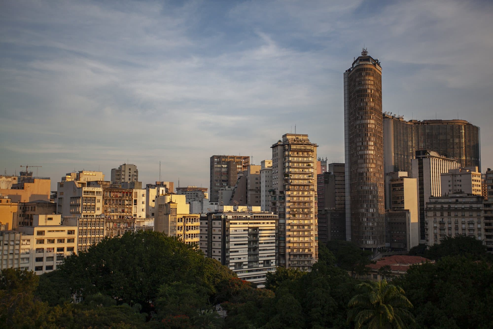 Vista do Centro de São Paulo a partir de um edifício operado pela Citas